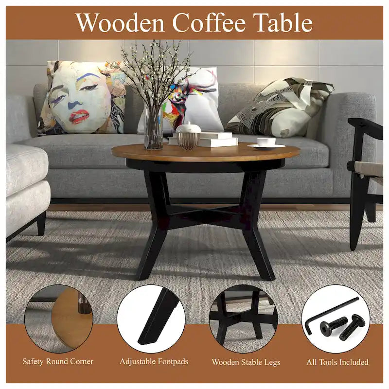 Table basse ronde