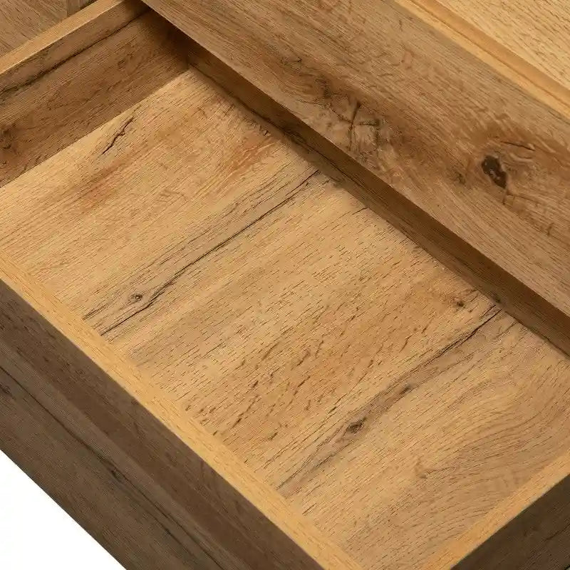 Meuble TV moderne pour téléviseurs jusqu'à 80 pouces, meuble console multimédia avec double rangement et porte abattante