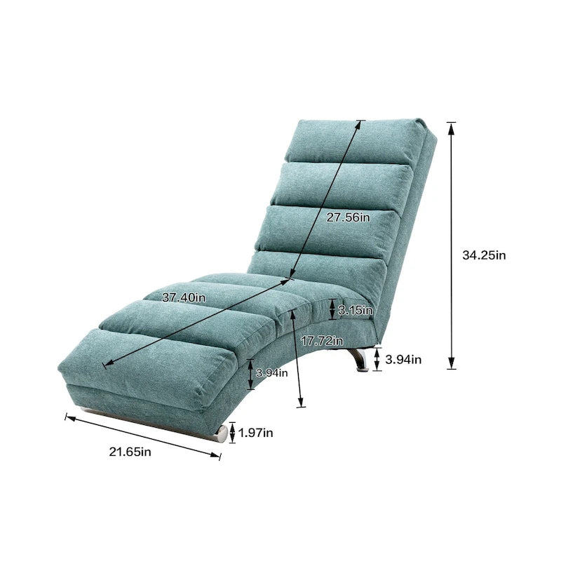 Chaise longue d'intérieur moderne, longue chaise de repos