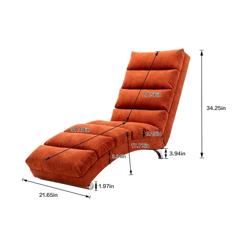 Chaise longue d'intérieur moderne, longue chaise de repos