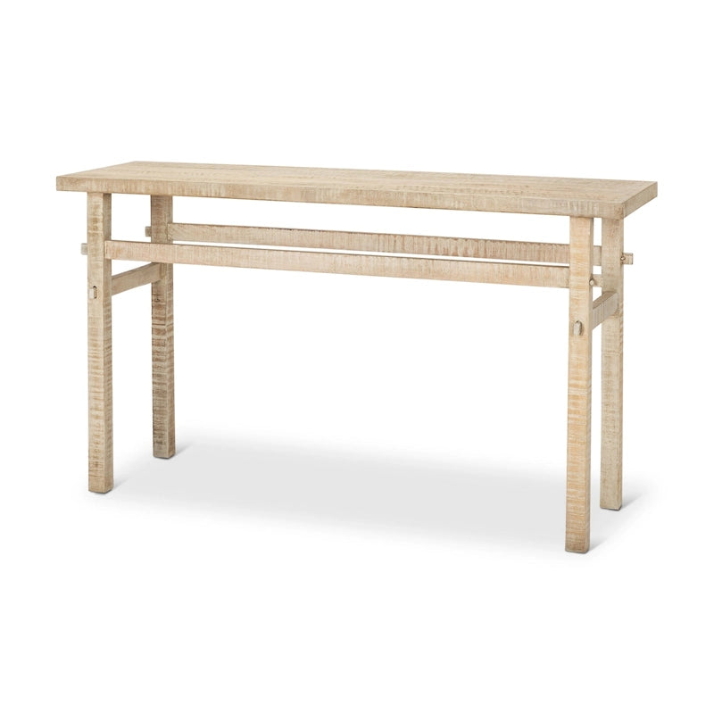 Petite console en bois blond