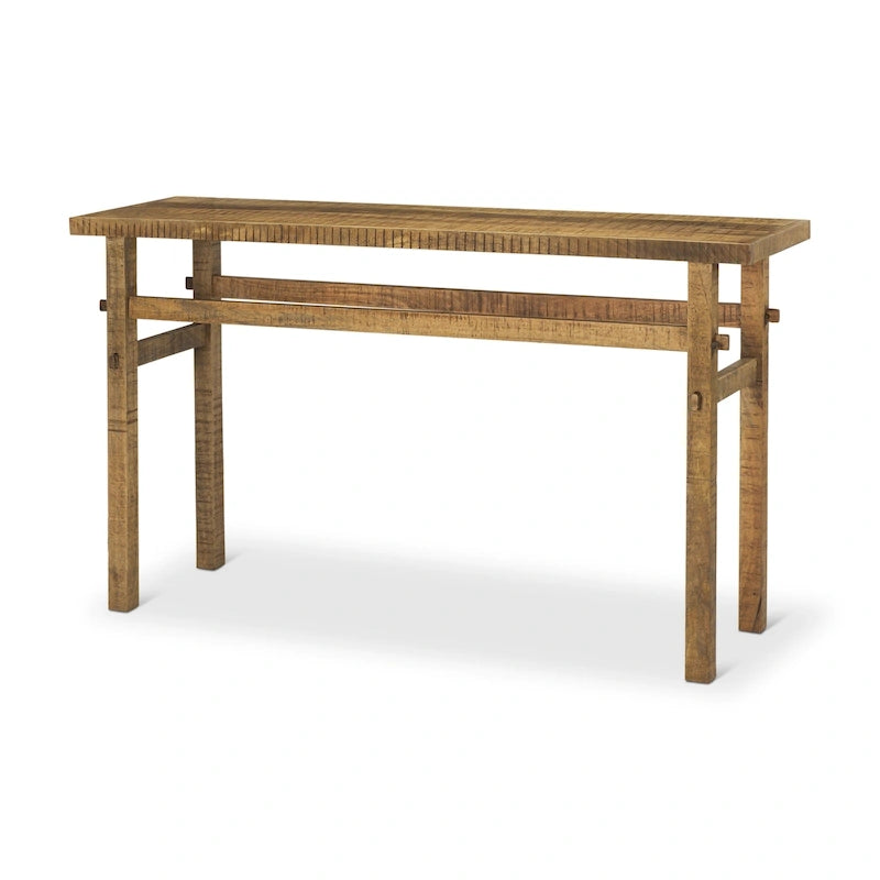 Petite console en bois blond