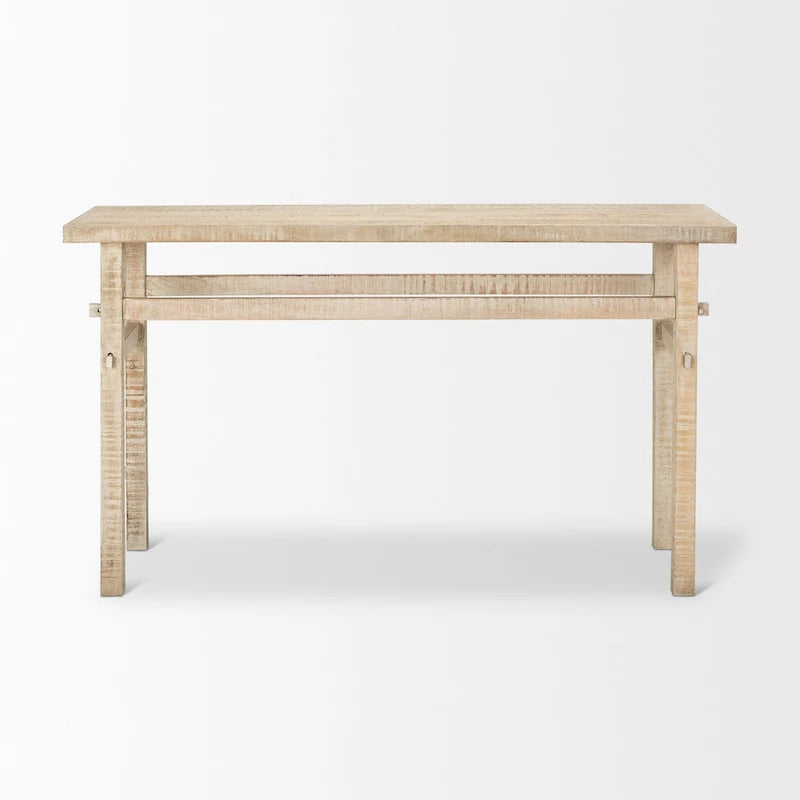 Petite console en bois blond
