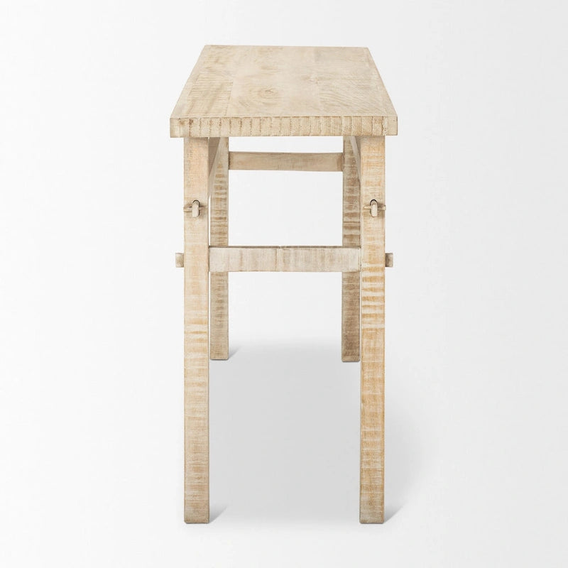 Petite console en bois blond