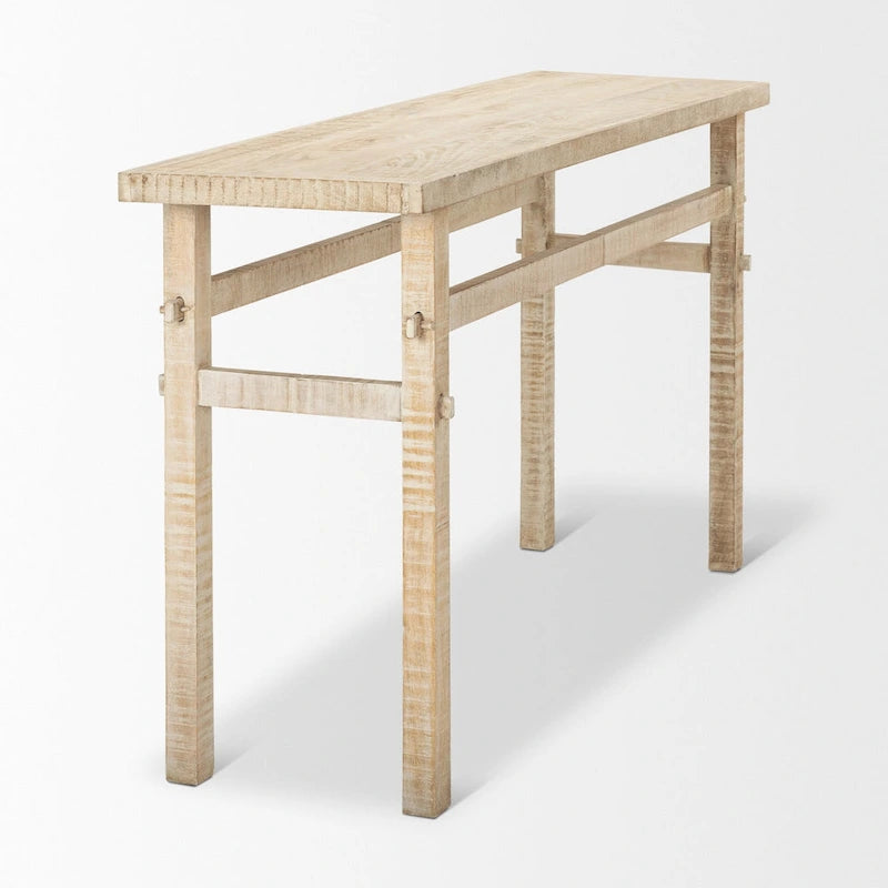 Petite console en bois blond