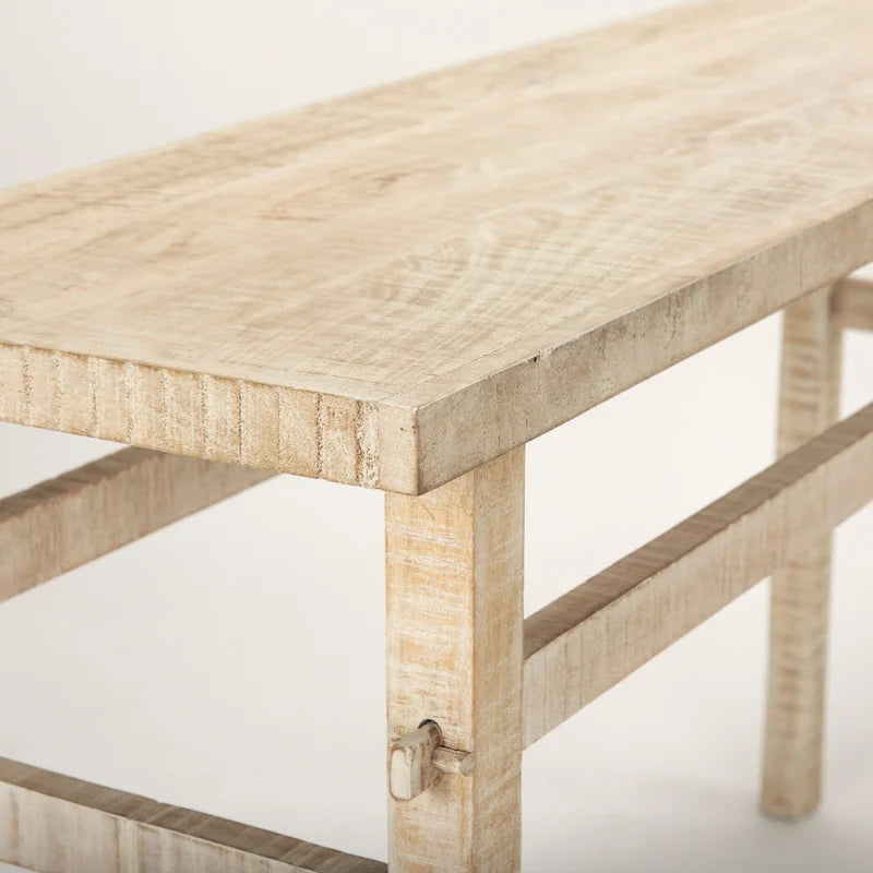 Petite console en bois blond