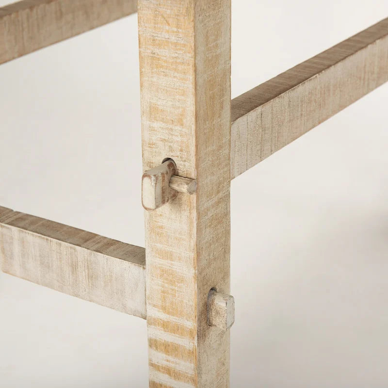 Petite console en bois blond