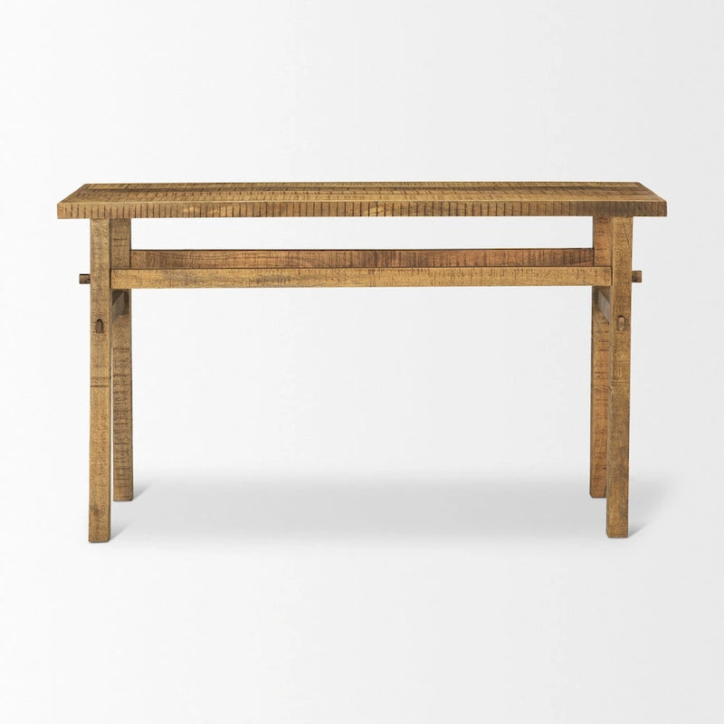 Petite console en bois blond
