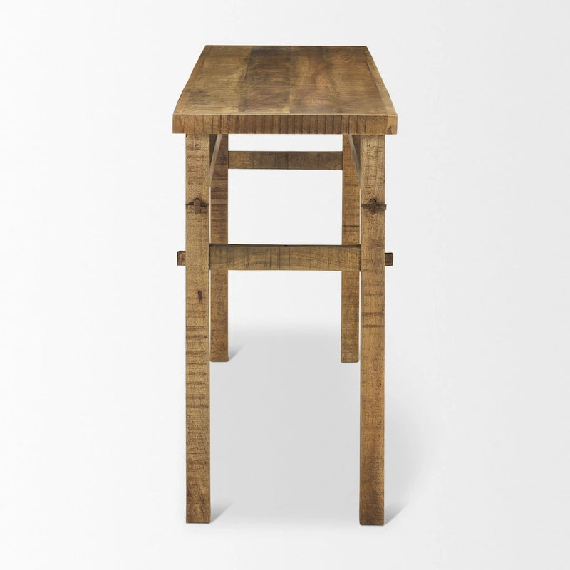 Petite console en bois blond
