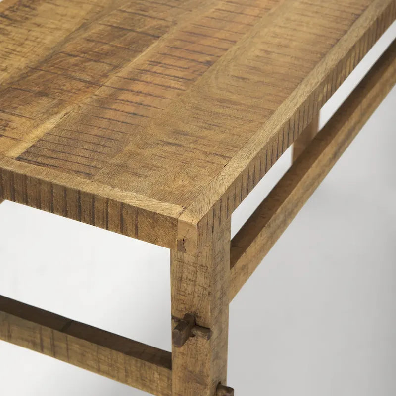 Petite console en bois blond