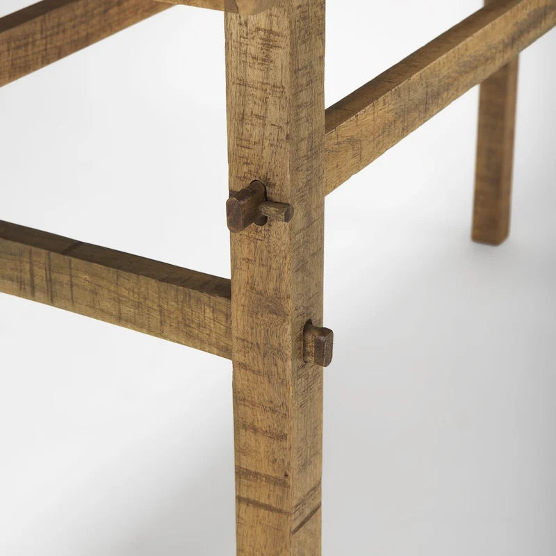 Petite console en bois blond