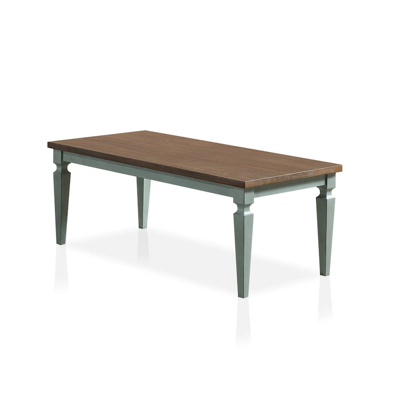 Table basse 3 pièces en bois massif style campagne française de 48 po
