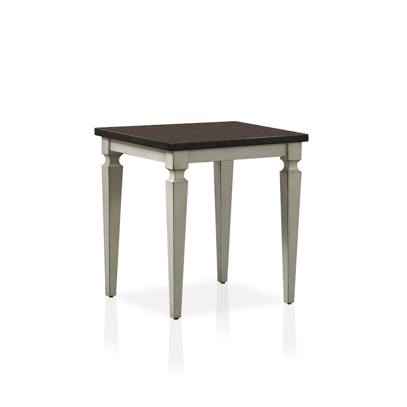 Table basse 3 pièces en bois massif style campagne française de 48 po