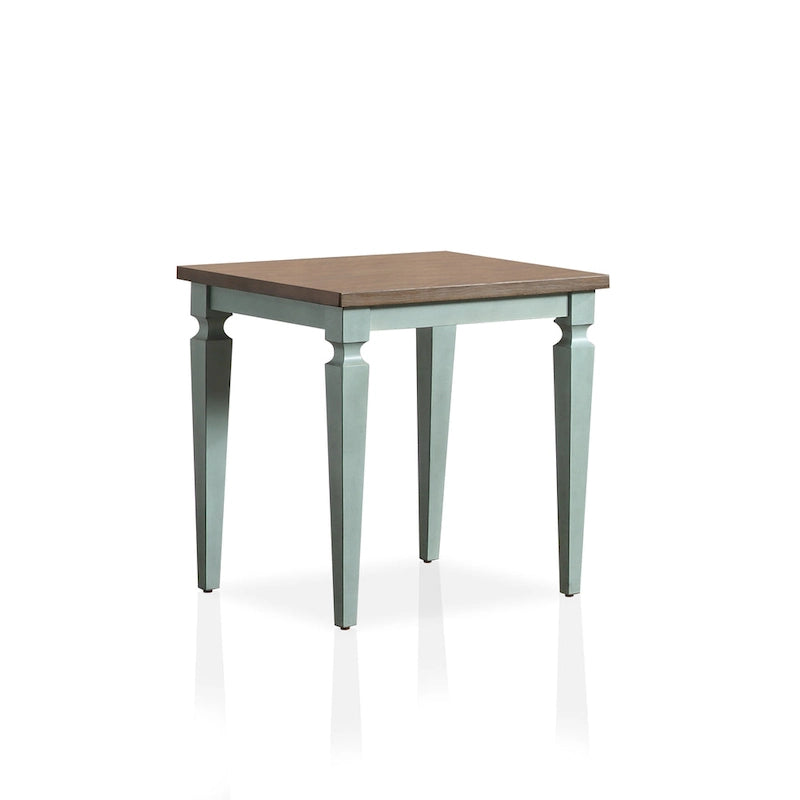 Table basse 3 pièces en bois massif style campagne française de 48 po