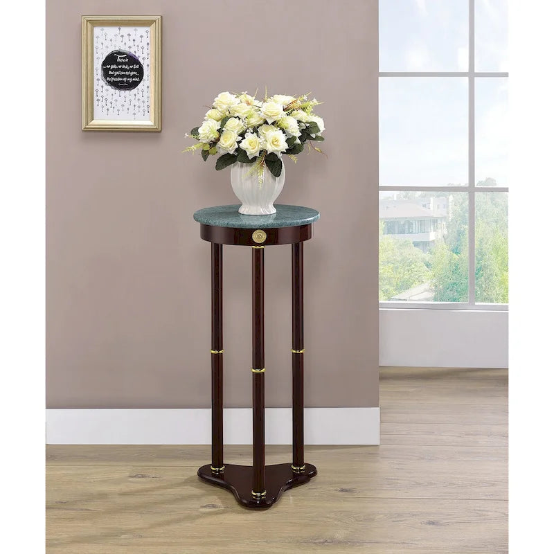 Table d'appoint ronde en marbre, Merlot
