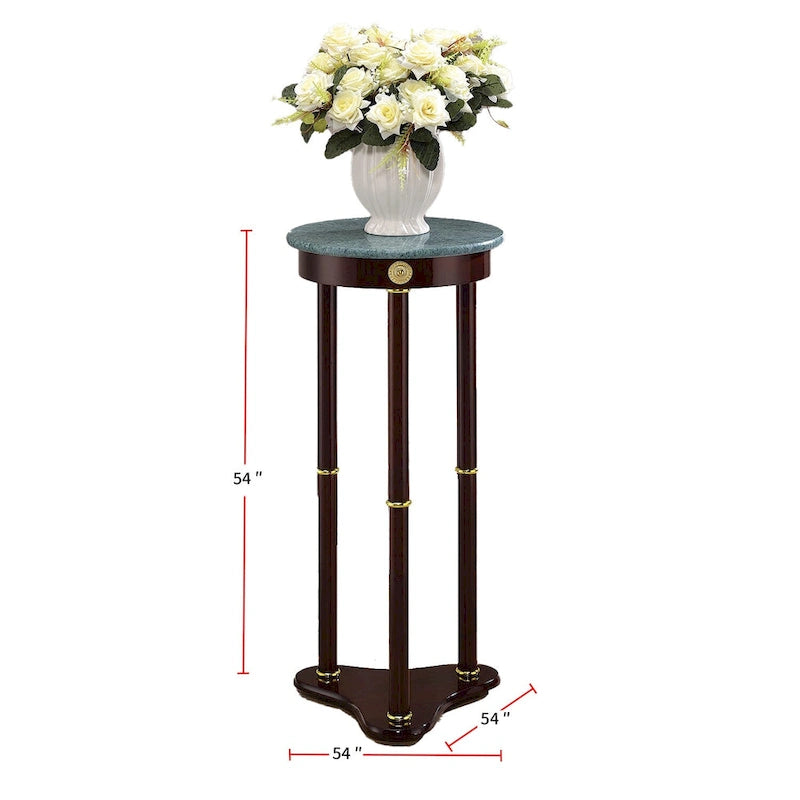 Table d'appoint ronde en marbre, Merlot