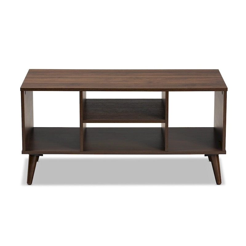 Table basse finition noyer