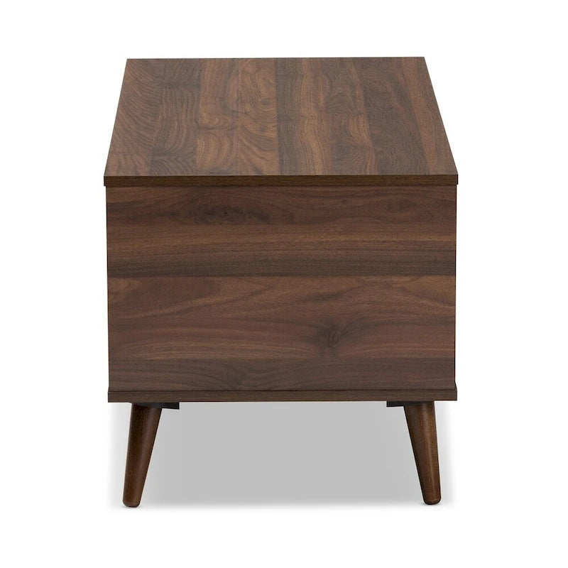 Table basse finition noyer
