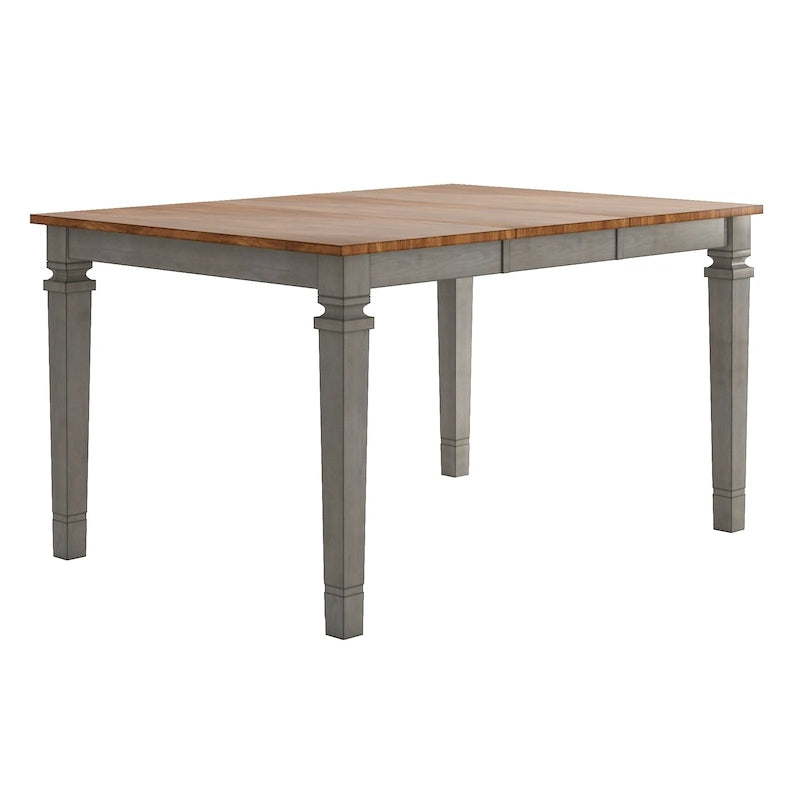 Table de salle à manger en bois hauteur comptoir par