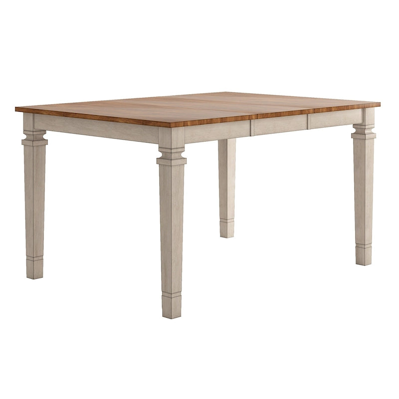 Table de salle à manger en bois hauteur comptoir par