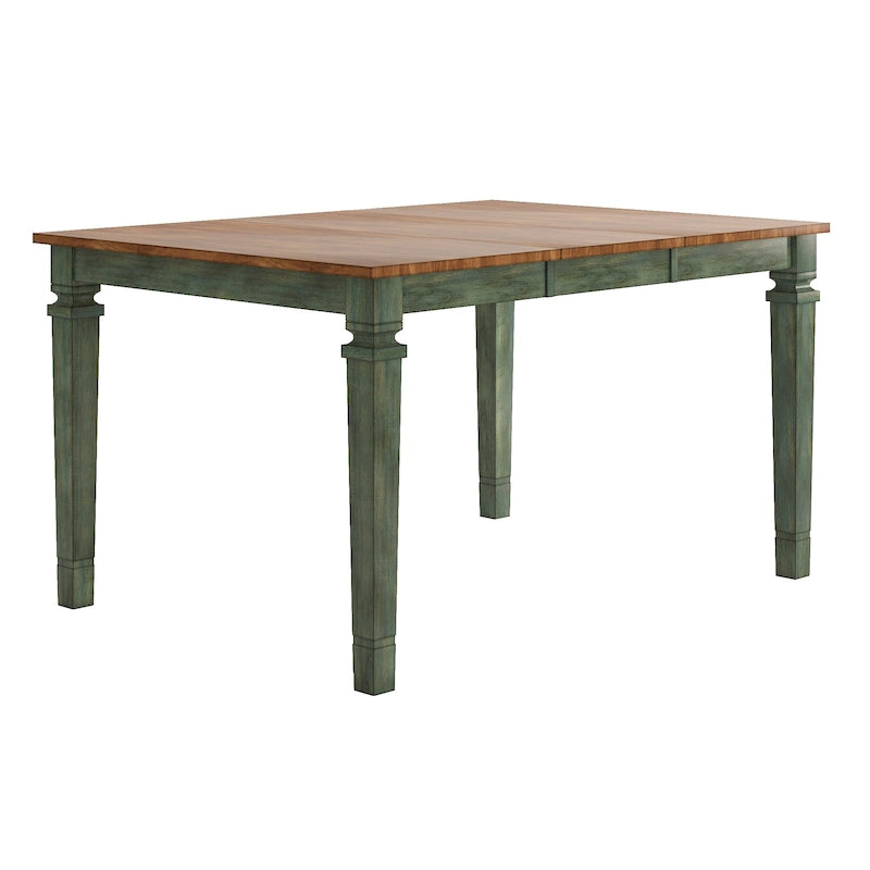 Table de salle à manger en bois hauteur comptoir par