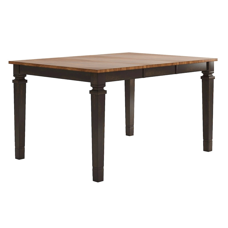 Table de salle à manger en bois hauteur comptoir par