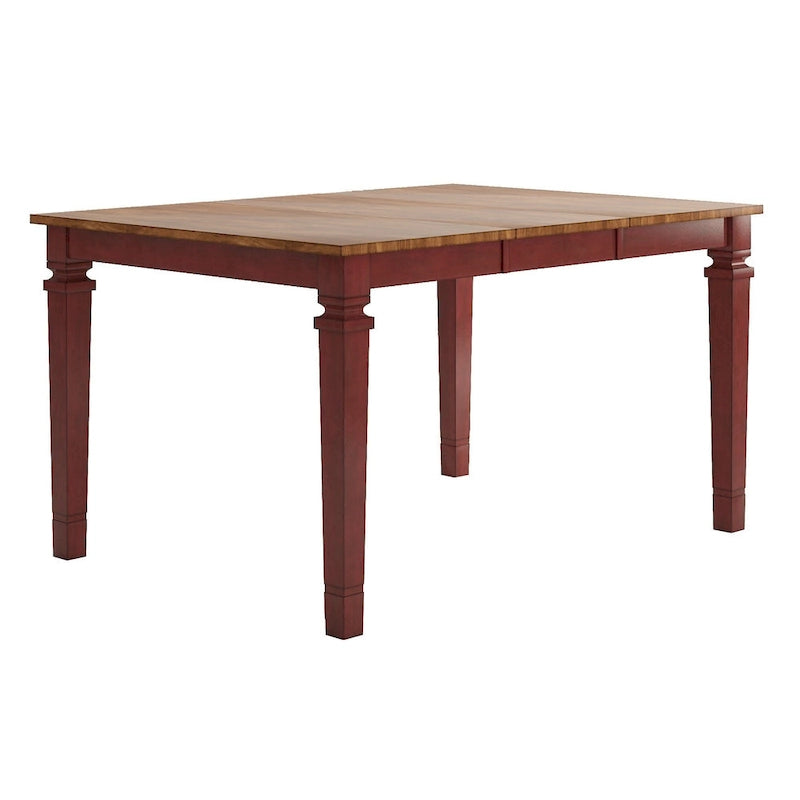 Table de salle à manger en bois hauteur comptoir par