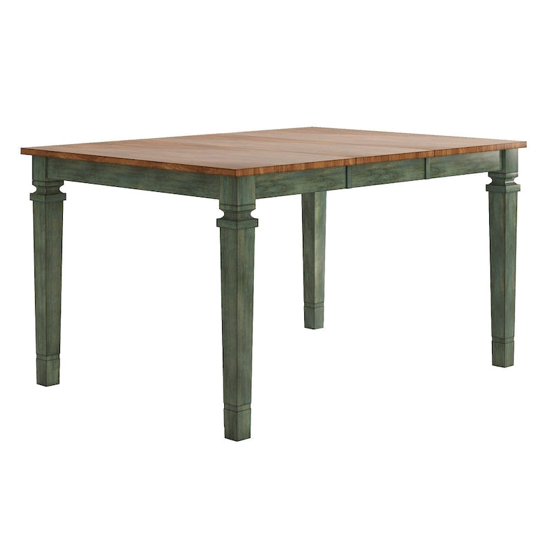 Table de salle à manger en bois hauteur comptoir par