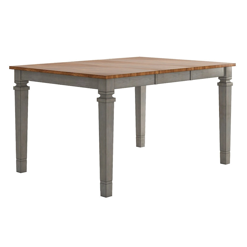 Table de salle à manger en bois hauteur comptoir par