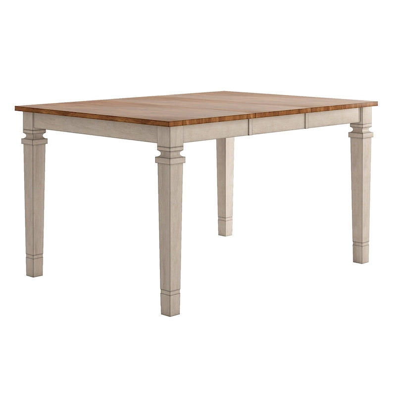 Table de salle à manger en bois hauteur comptoir par