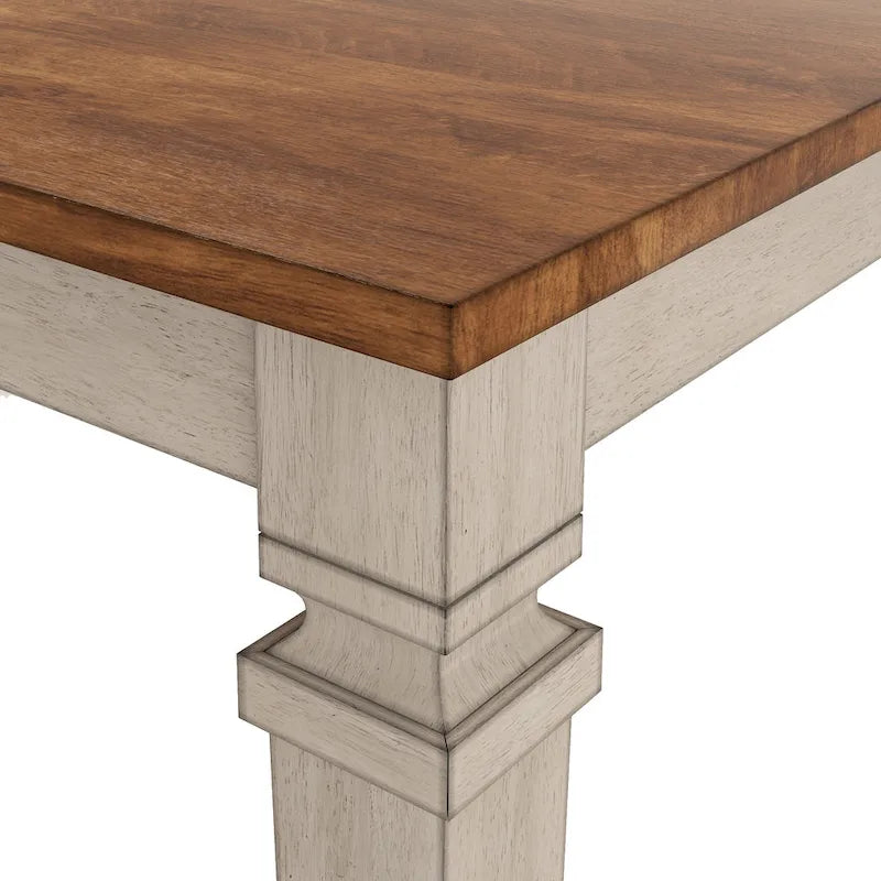 Table de salle à manger en bois hauteur comptoir par
