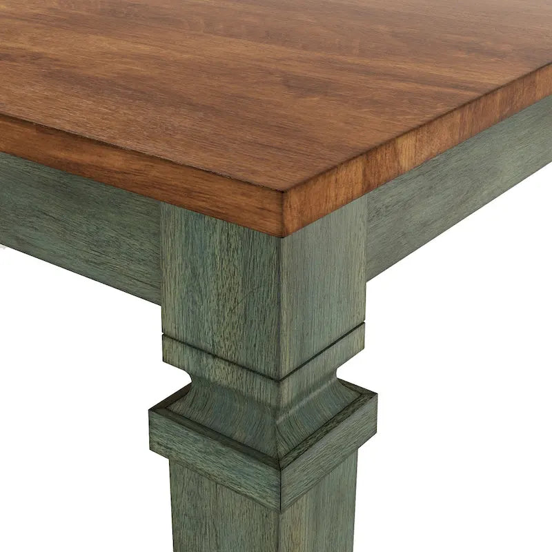 Table de salle à manger en bois hauteur comptoir par