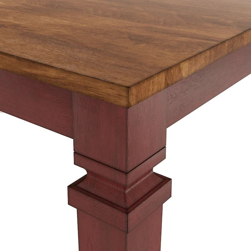 Table de salle à manger en bois hauteur comptoir par