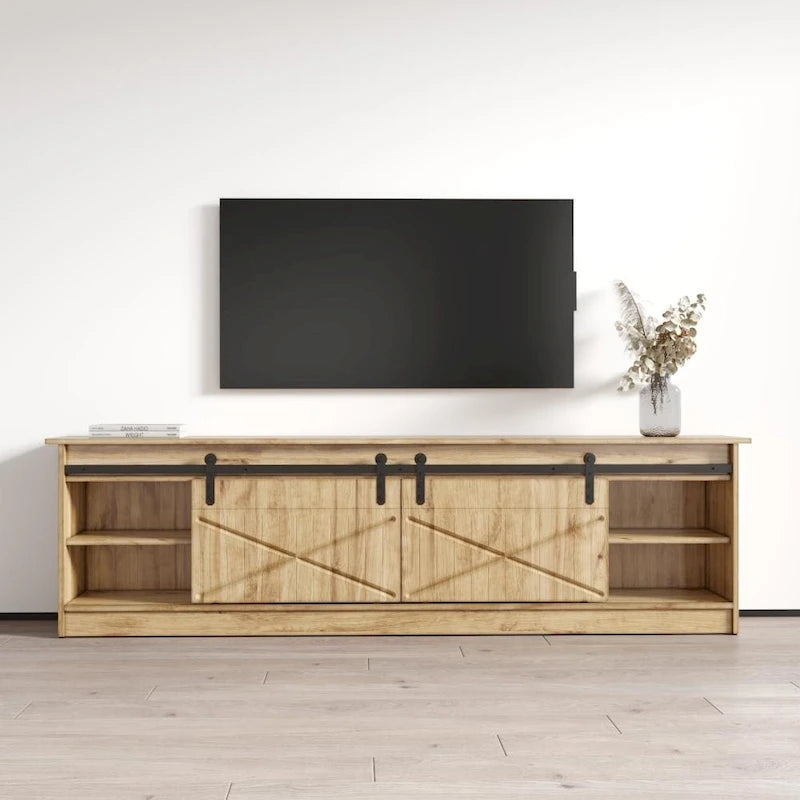 Meuble TV 79 avec cheminée électrique