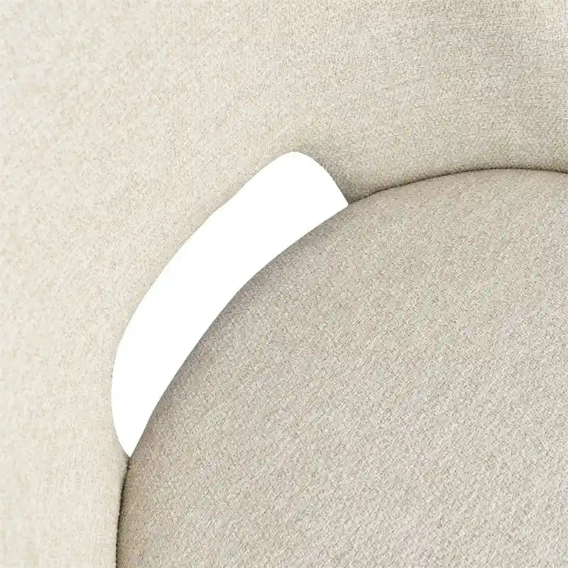 Chaise de salle à manger moderne capitonnée à découpe, pieds en noyer (lot de 4)