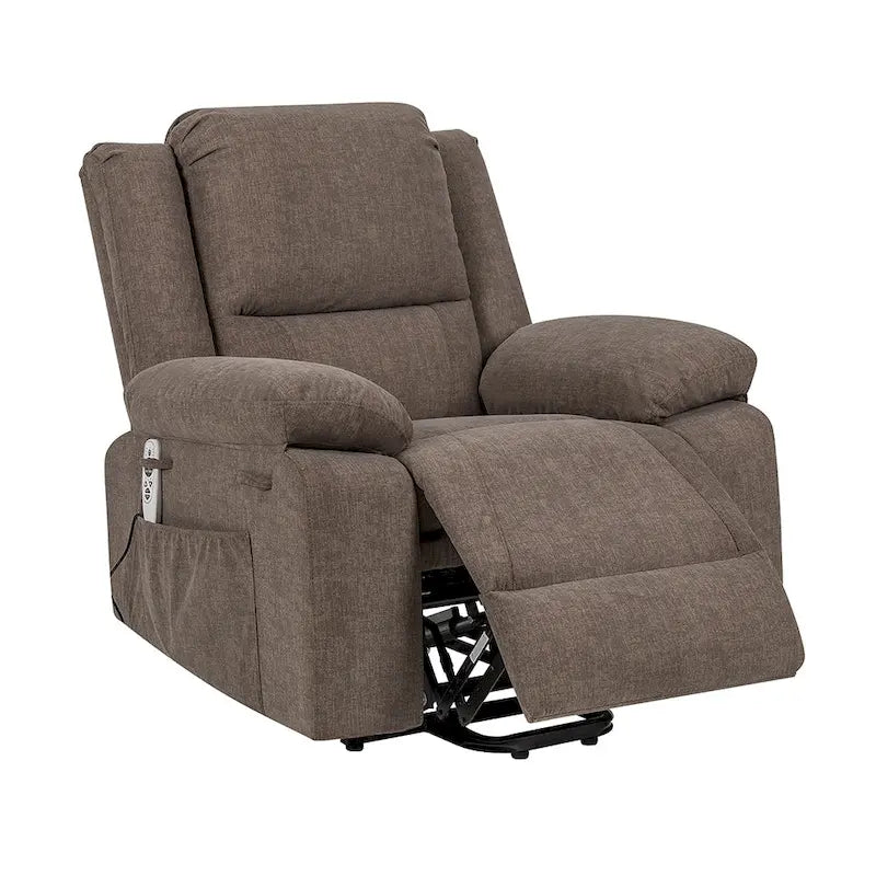Fauteuil inclinable électrique de massage, relevable multifonction, avec minuterie