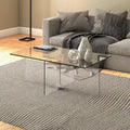 Table basse en verre Carlisle Silver Orchid