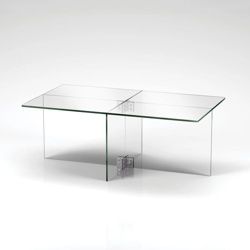 Table basse en verre Carlisle Silver Orchid