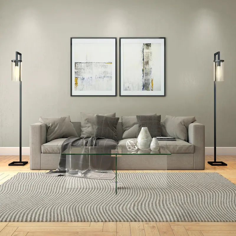 Table basse en verre Carlisle Silver Orchid