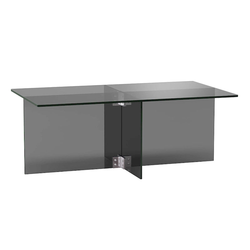 Table basse en verre Carlisle Silver Orchid