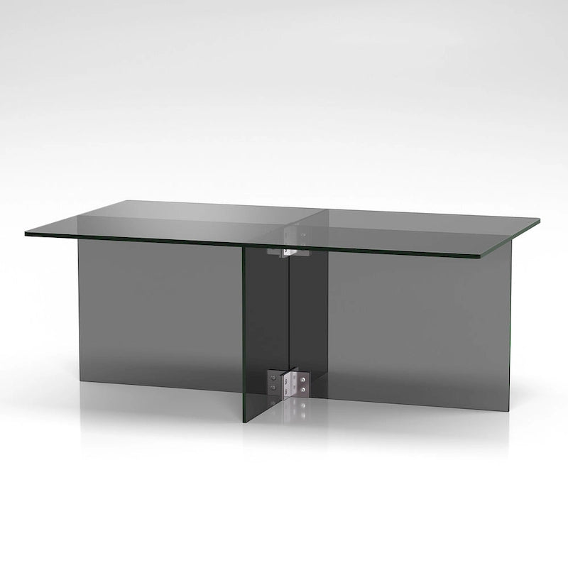 Table basse en verre Carlisle Silver Orchid