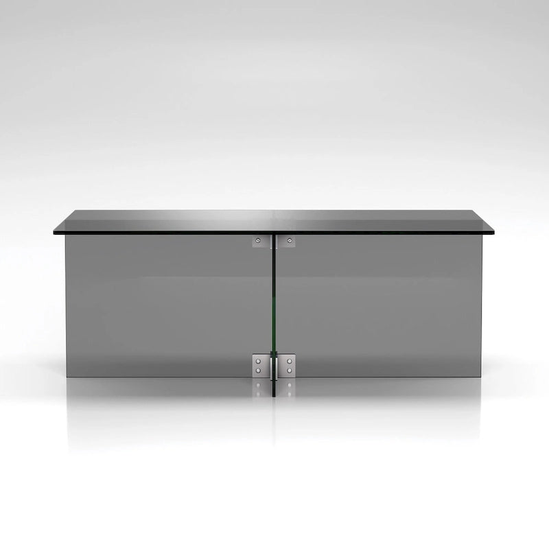 Table basse en verre Carlisle Silver Orchid