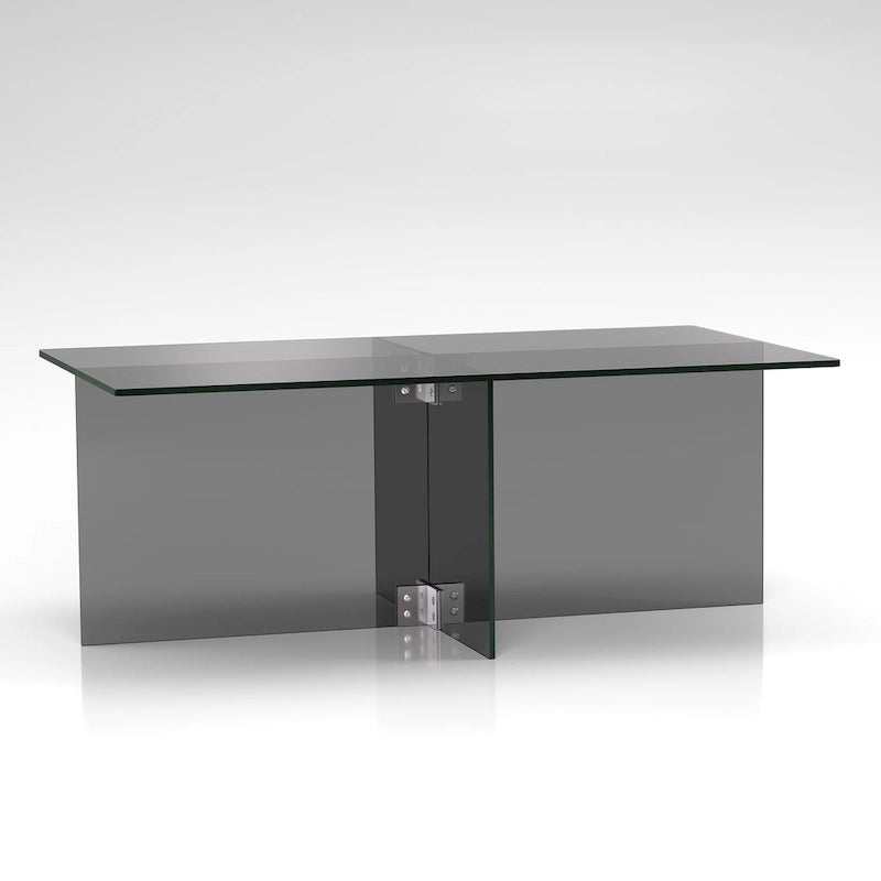 Table basse en verre Carlisle Silver Orchid