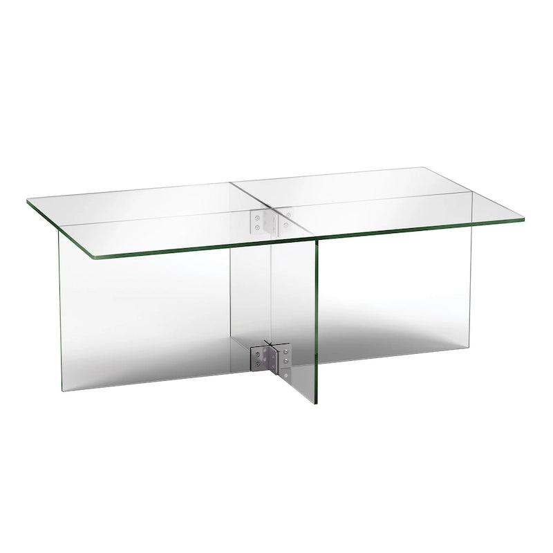 Table basse en verre Carlisle Silver Orchid