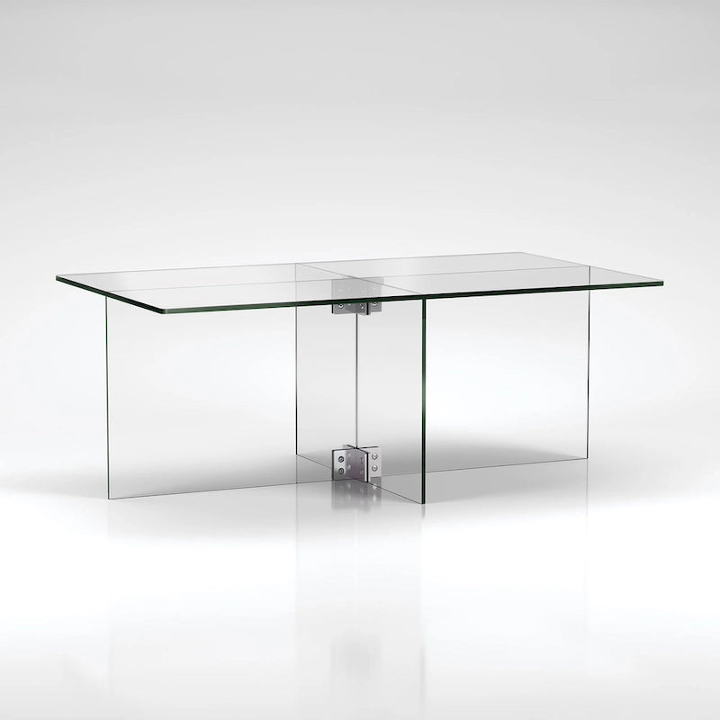 Table basse en verre Carlisle Silver Orchid