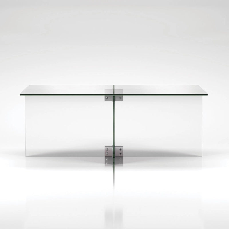 Table basse en verre Carlisle Silver Orchid