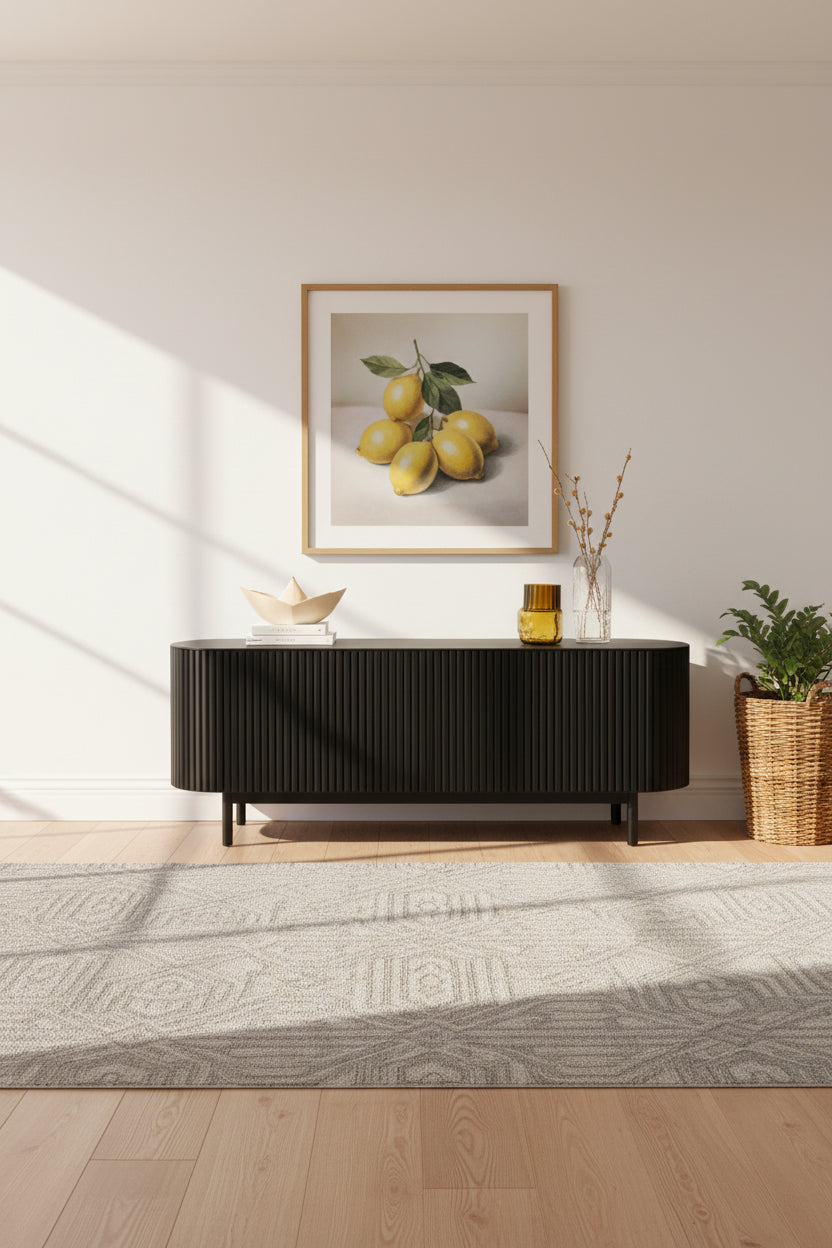 Buffet en bois noir