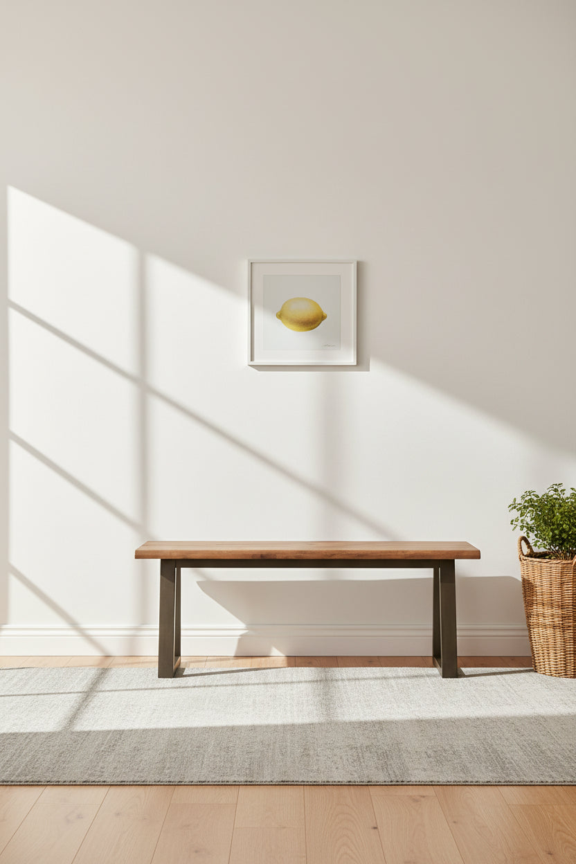 Weston Bench in Rustic Sand Finish
