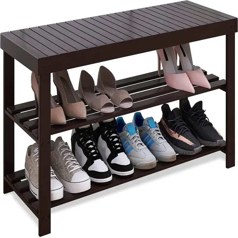 Banc range-chaussures en bambou