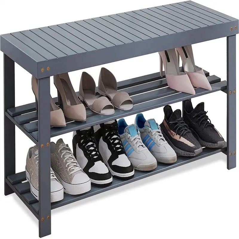 Banc range-chaussures en bambou
